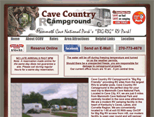 Tablet Screenshot of cavecountryrv.com